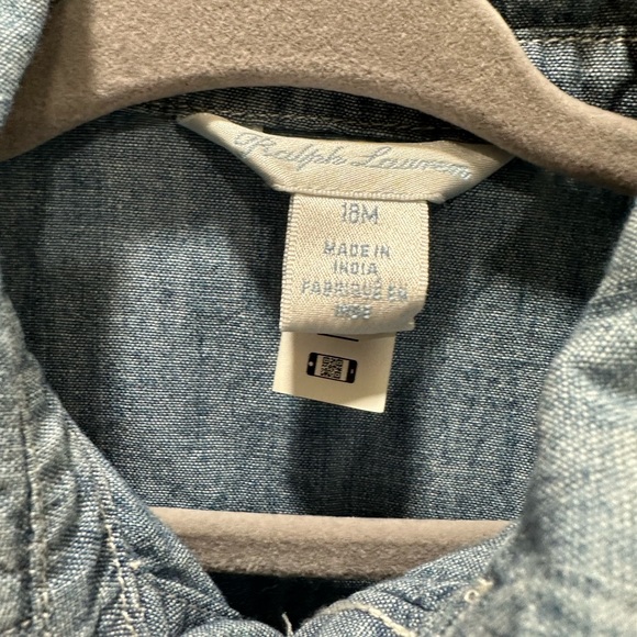 Toddler girl sleeveless denim dress - Picture 2 of 2